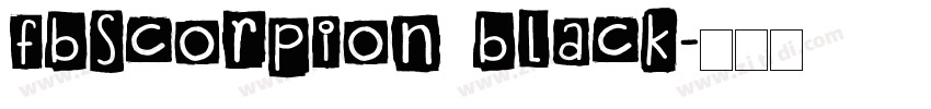 FbScorpion Black字体转换